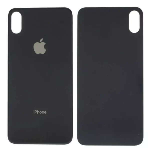 Vitre arrière iPhone XS Max Noir – Verre de remplacement compatible